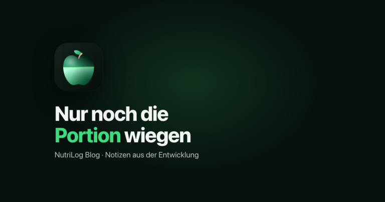 Nur noch die Portion wiegen